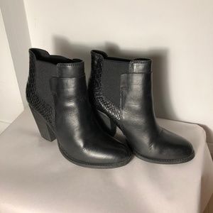 cute ALDO black Leather ankle boots #ankleboots